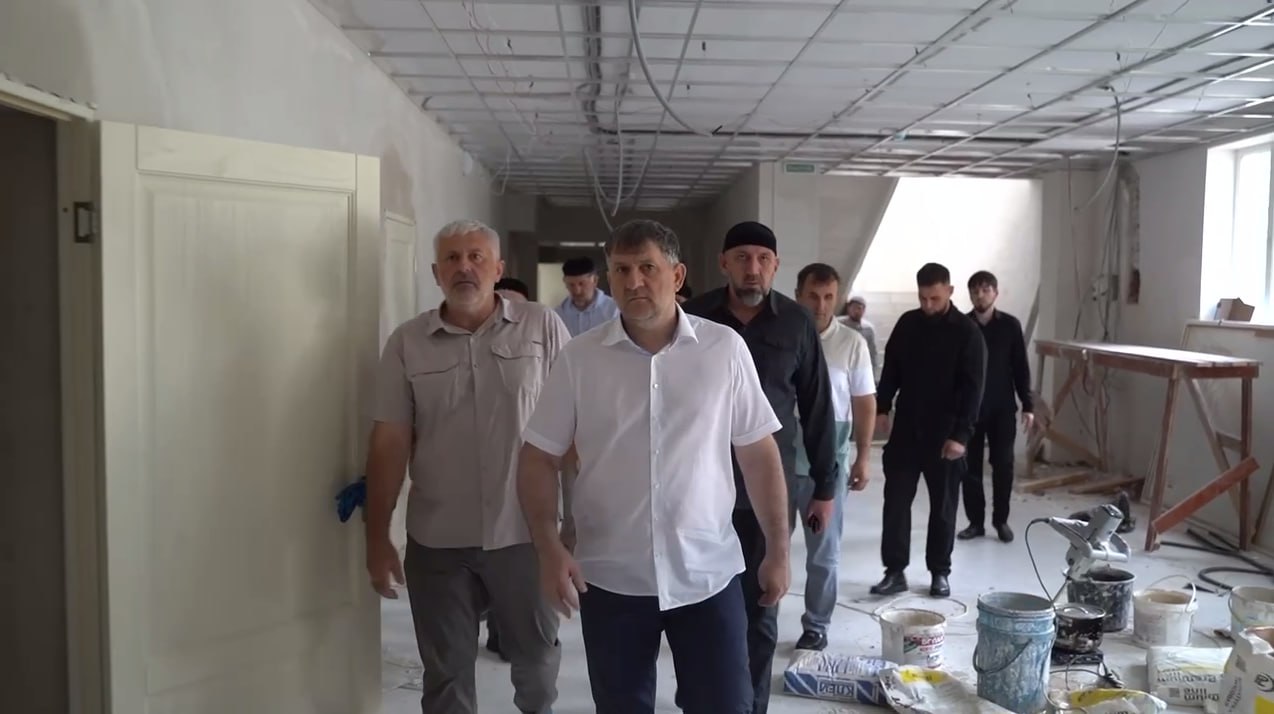 Капитальный ремонт в Гудермесской СШ №1.