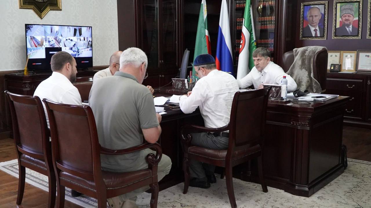 Видеоконференцсвязи под председательством Министра строительства, ЖКХ и энергетики ЧР Зайпуллаева М. М.-Я..